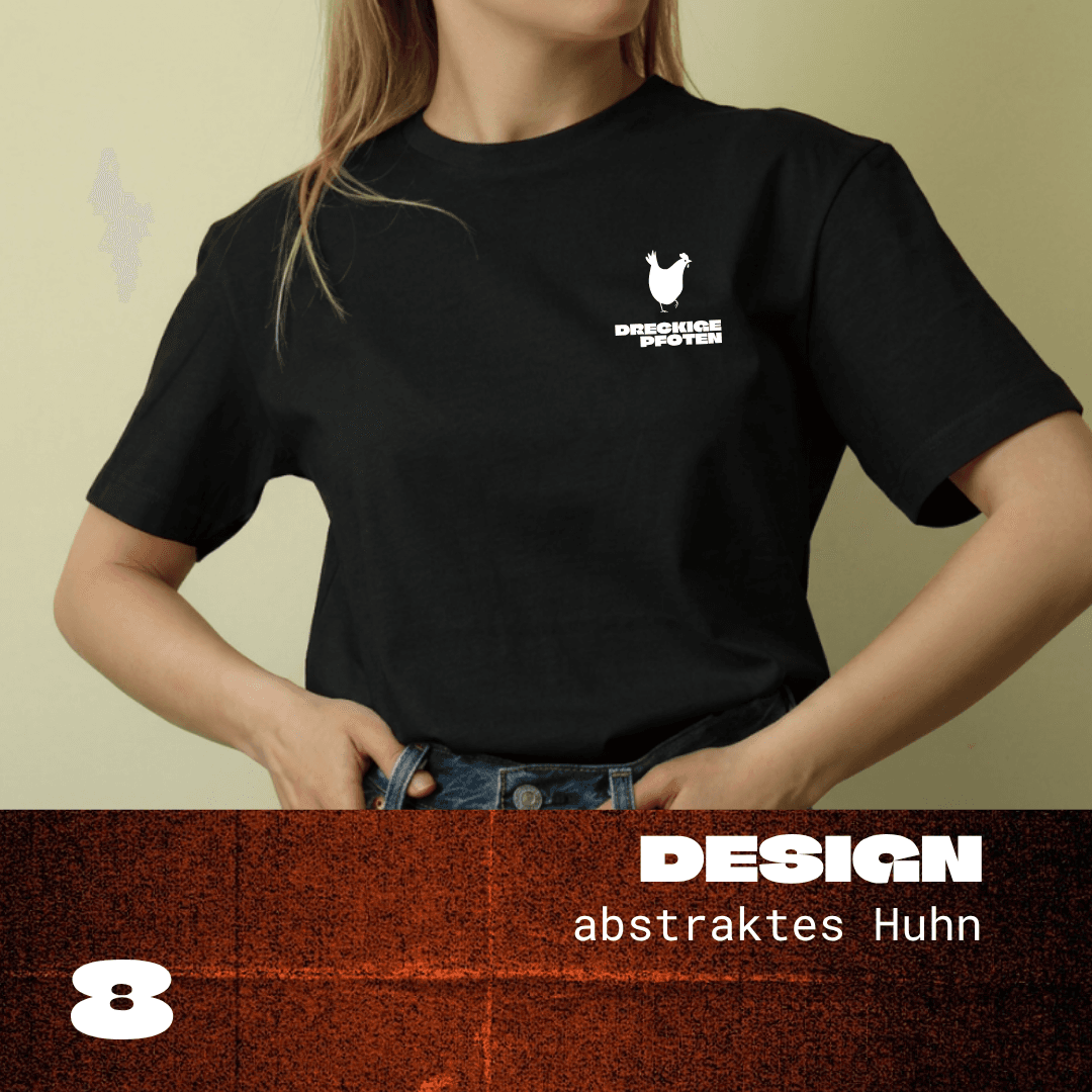 Design 8: abstraktes Huhn