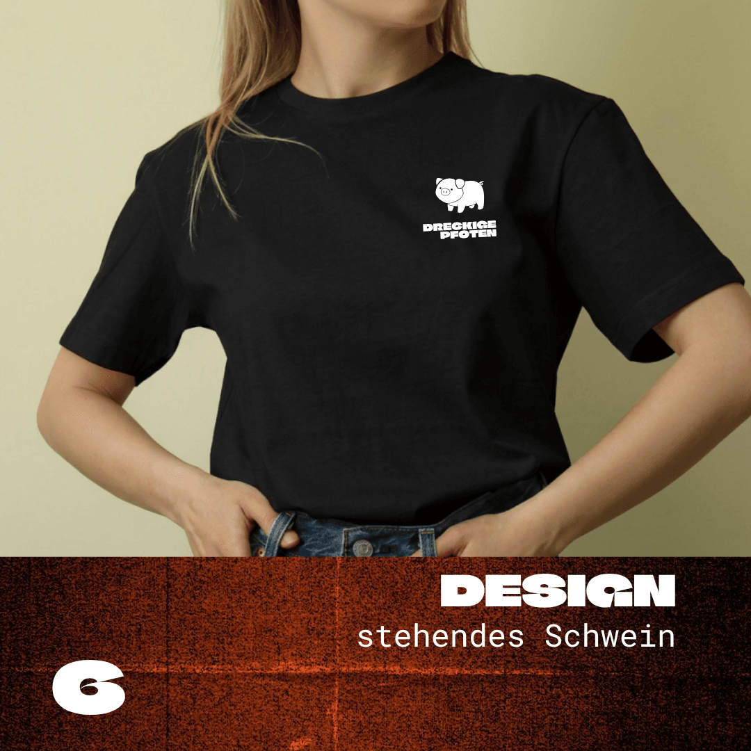 Design 6: stehendes Schwein