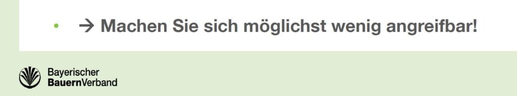 (Quelle: Folien zur Infoveranstaltion "Aber Anbindehaltung ist doch erlaubt?")